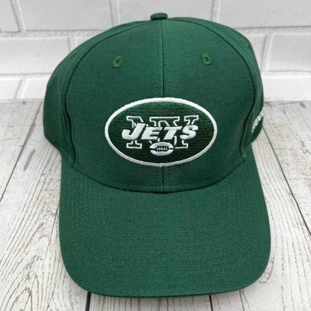 Vintage New York NY Jets NFL Reebok Hat Strap back‎ Cap Green New Men